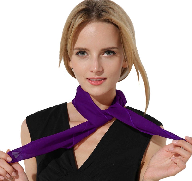 Fairycece Disgust Scarf Purple Scarf for Women and Girls Disgust Costume - Image 5